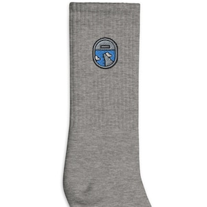 Airplane Window Embroidered Socks, Premium Embroidered Socks, Long Socks Gift - Multiple Colors