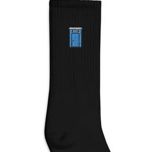 Calcetines bordados para baño portátil, calcetines bordados premium, calcetines largos de regalo - Varios colores