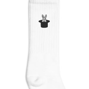 Magician Embroidered Socks, Premium Embroidered Socks, Long Socks Gift - Multiple Colors