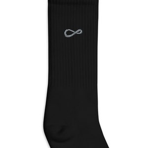 Infinity Road Embroidered Socks, Premium Embroidered Socks, Long Socks Gift - Multiple Colors