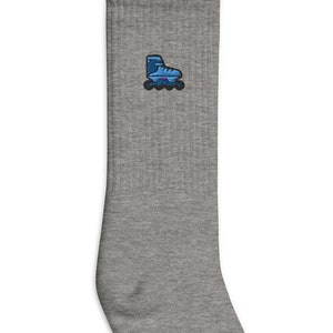 Rollerblade Embroidered Socks, Premium Embroidered Socks, Long Socks Gift - Multiple Colors