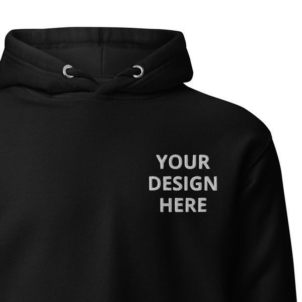 Custom Hoodie, Personalized Embroidered Pullover Hoodie, Embroidery With Your Own Text or Design, Logo Hoodie, Handmade Pullover
