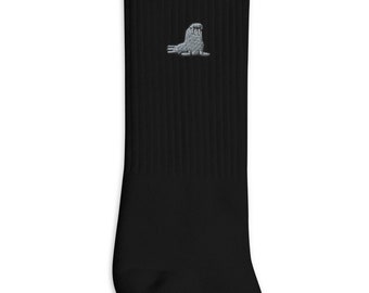 Walrus Embroidered Socks, Premium Embroidered Socks, Long Socks Gift - Multiple Colors