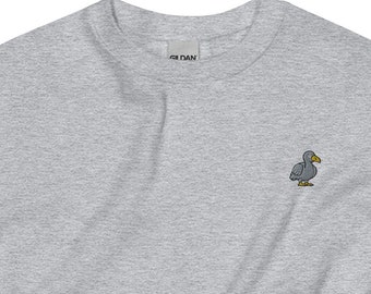 Felpa con ricamo Dodo Bird: regalo unisex girocollo