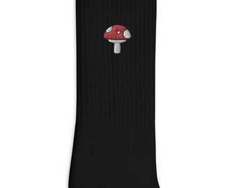 Pilz bestickte Socken: Baumwollmischung in den USA