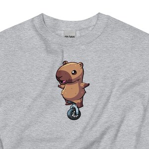 Capybara Unicycle, Capybara Sweatshirt, Capybara Unisex Crewneck, Capybara Shirt Gift