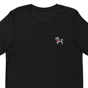 T-shirt unisexe brodé vache pour petit ami, petite amie, chemise à manches courtes unisexe - Plusieurs couleurs
