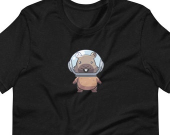 Camiseta de astronauta capibara: regalo unisex para astronautas