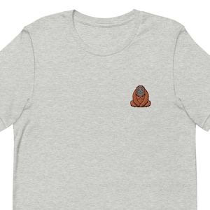 T-shirt unisexe orang-outan grand singe, cadeau t-shirt unisexe brodé pour petit ami, petite amie, chemise à manches courtes unisexe - plusieurs couleurs