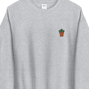 Pflanze Unisex Sweatshirt mit Rundhalsausschnitt