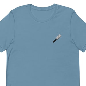 T-shirt unisexe à rouleau pelucheux, t-shirt unisexe brodé, cadeau pour petit ami, petite amie, chemise à manches courtes unisexe - Plusieurs couleurs