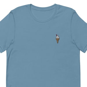 Eis Unisex T-Shirt, besticktes Unisex T-Shirt Geschenk für Freund, Freundin, Unisex Kurzarm-Shirt - mehrere Farben