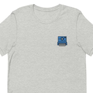 Besticktes Kamera Unisex T-Shirt: Weiches Baumwoll-Kurzarm-T-Shirt