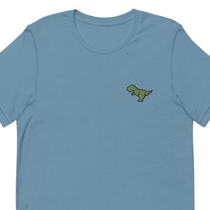 T-shirt unisexe T-Rex, t-shirt unisexe brodé, cadeau pour petit ami, petite amie, chemise à manches courtes unisexe - Plusieurs couleurs