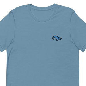 Whale Unisex T-Shirt, Embroidered Unisex T-Shirt Gift for Boyfriend, Girlfriend, Unisex Short Sleeve Shirt - Multiple Colors