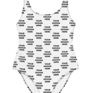 Custom One-Piece Swimsuit, Customized Bathing Suit, Personalized All Over Print Women&#39;s Swimsuit, Custom One-Piece Bathing Suit