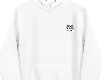 Felpa con cappuccio con logo personalizzato: pullover unisex personalizzato in misto cotone