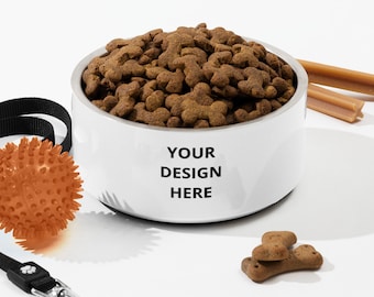 Comedero personalizado para perros: texto y logotipo personalizados, comedero de acero inoxidable para mascotas