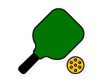 Pickleball Paddle wasserdichter Aufkleber, Pickleball Liebhaber Geschenk