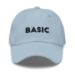 Basic Dad Hat, Embroidered Unisex Hat, Handmade Dad Cap, Adjustable Baseball Cap Gift - Multiple Colors
