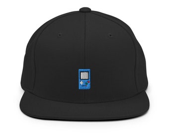 Bestickte Gameboy Snapback Cap: Retro Nintendo Fan Geschenk
