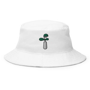 Venus Fly Trap Bucket Hat, Embroidered Bucket Hat, Handmade Unisex Adult Cotton Sun Hat, Summer Hat Gift - Multiple Colors