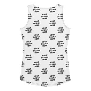 Custom Tank Top, Customized Women's Tank Top, Your Text Design or Logo Tank Top, Custom All Over Print Women's Tank Top, Customized Tank Top