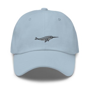 Narwhale Embroidered Dad Hat,  Embroidered Unisex Hat, Dad Cap, Adjustable Baseball Cap Gift for Him
