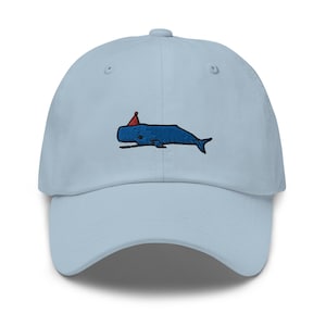 Party Whale Embroidered Dad Hat,  Embroidered Unisex Hat, Dad Cap, Adjustable Baseball Cap Gift for Him