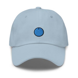 Blueberry Embroidered Dad Hat,  Embroidered Unisex Hat, Dad Cap, Adjustable Baseball Cap Gift for Him