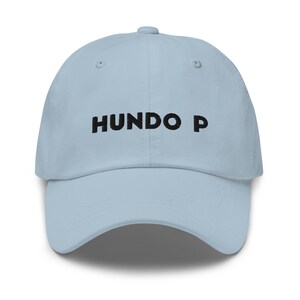 Hundo P Dad Hat, Embroidered Unisex Hat, Handmade Dad Cap, Adjustable Baseball Cap Gift - Multiple Colors
