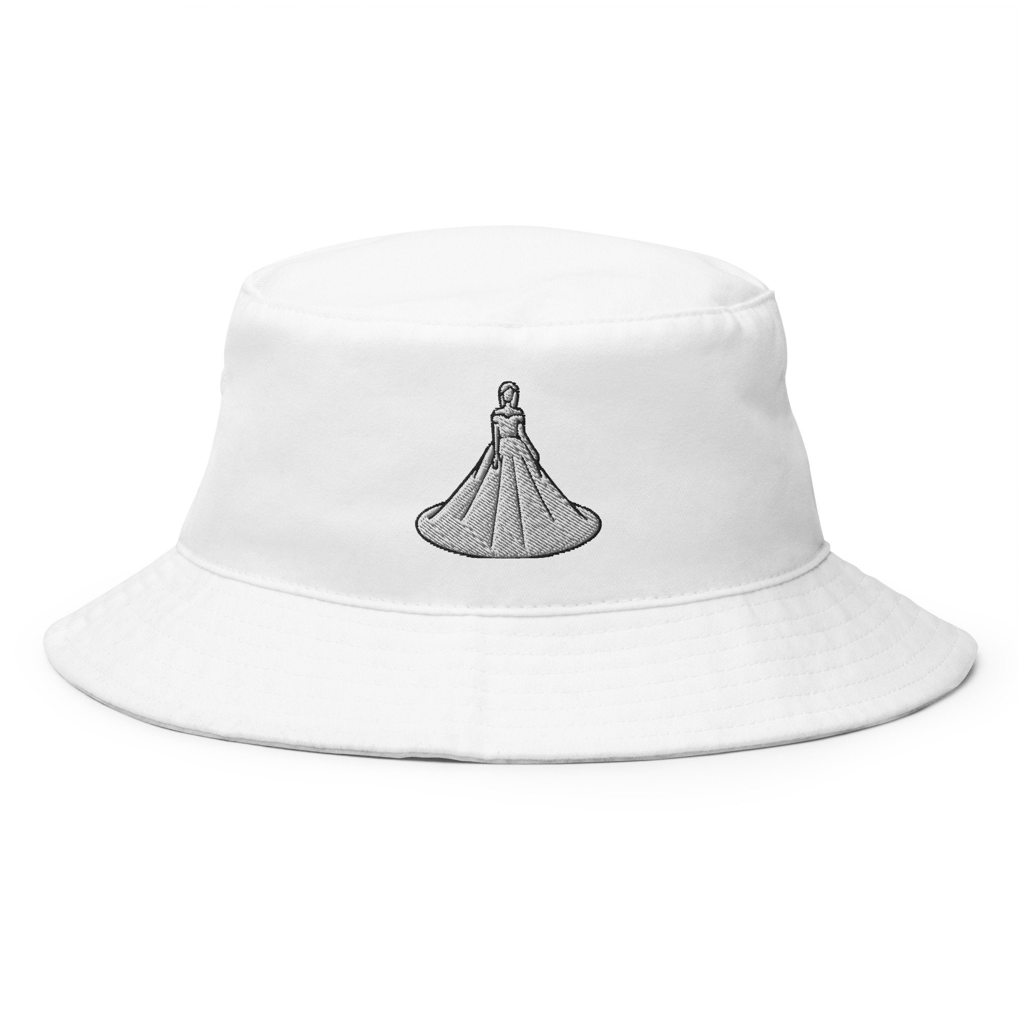 Wedding Dress Bucket Hat Embroidered 