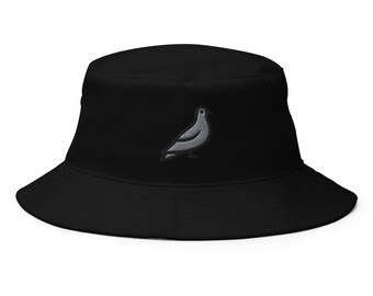 Pigeon Bucket Hat Embroidered Bucket 