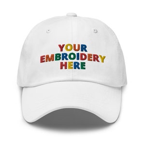 Personalisierte Papa Hut individuell gestickte Text Logo Baseballmütze individuelle Farbe handgefertigter verstellbarer Hut