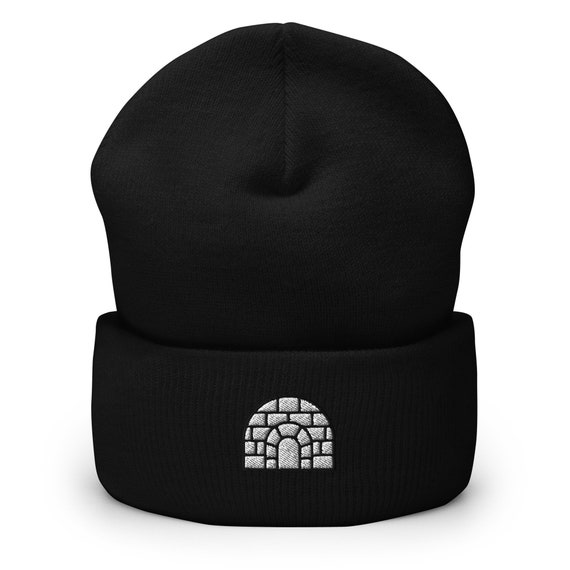 Eskimo Snow Igloo Embroidered Beanie 
