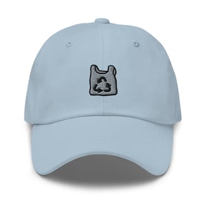 Plastiktüte Dad Hat, gestickte Unisex Mütze, handgefertigte Dad Cap, verstellbare Baseballmütze Geschenk - mehrere Farben