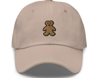 Embroidered Teddy Bear Dad Hat: Unisex Cotton Twill Baseball Cap