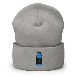 Electrolyte Energy Drink,Sports Drink Embroidered Beanie, Handmade Cuffed Knit Unisex Slouchy Adult Winter Hat Cap Gift