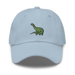 Brotosaurus Dinosaur Embroidered Dad Hat,  Embroidered Unisex Hat, Dad Cap, Adjustable Baseball Cap Gift for Him