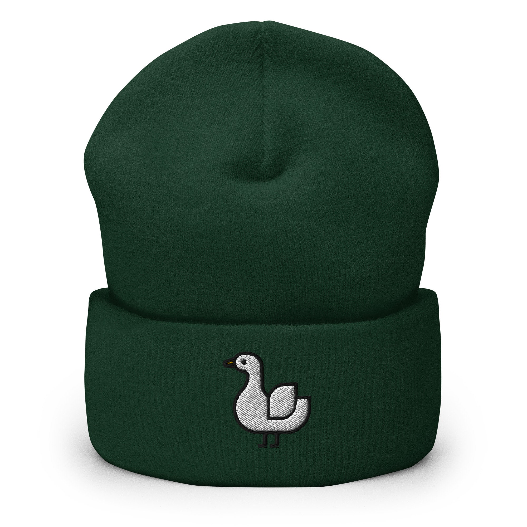 Berretto Invernale Ricamato Con Anatra Gialla | Simpatico Cappello A Cuffia Unisex | Regalo Originale Per Amanti Animali | Maglia Termica