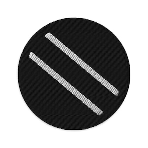 Trinidad Embroidered Patch, 3&quot; Trinidadian Flag Patch, Circular Trinidad Patch Embroidery, Iron on/Sew on Patch Embroidery, Trinité