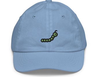 Czapka baseballowa Caterpillar Youth, ręcznie robiona dziecięca czapka, haftowana dziecięca czapka na prezent - wiele kolorów