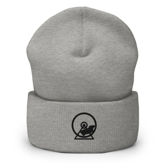 Hamster Wheel Embroidered Beanie 