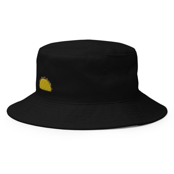 Taco Embroidered Bucket Hat Handmade 