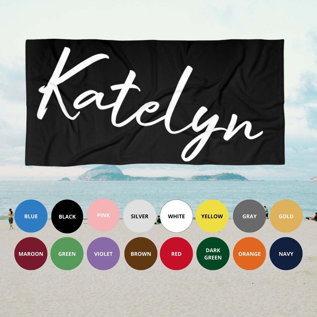 Personalized Bachelorette Beach Towel, Bachelorette Party Beach Towel