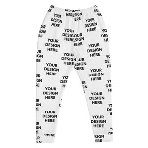 Pantalones deportivos personalizados para hombre, pantalones deportivos para hombre con estampado completo personalizado, pantalones de running para hombre con texto o diseño personalizado, pantalones personalizados para hombre