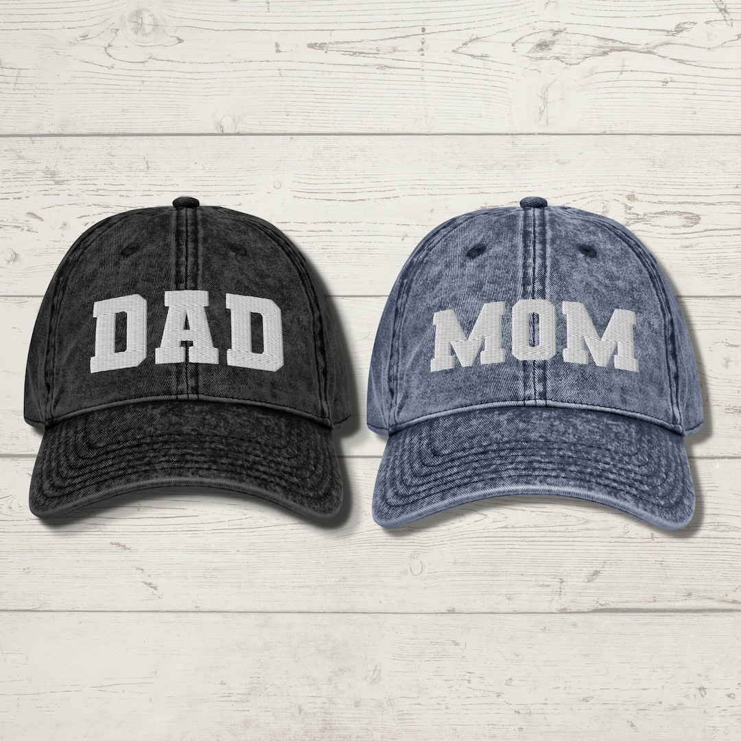 Mom & Dad Embroidered Dad Hat Cap Pregnancy Baby Announcement - Etsy