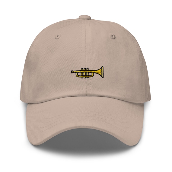 Tech Design Violin Embroidered Baseball Cap - Adjustable Dad Hat In Khaki - View #3