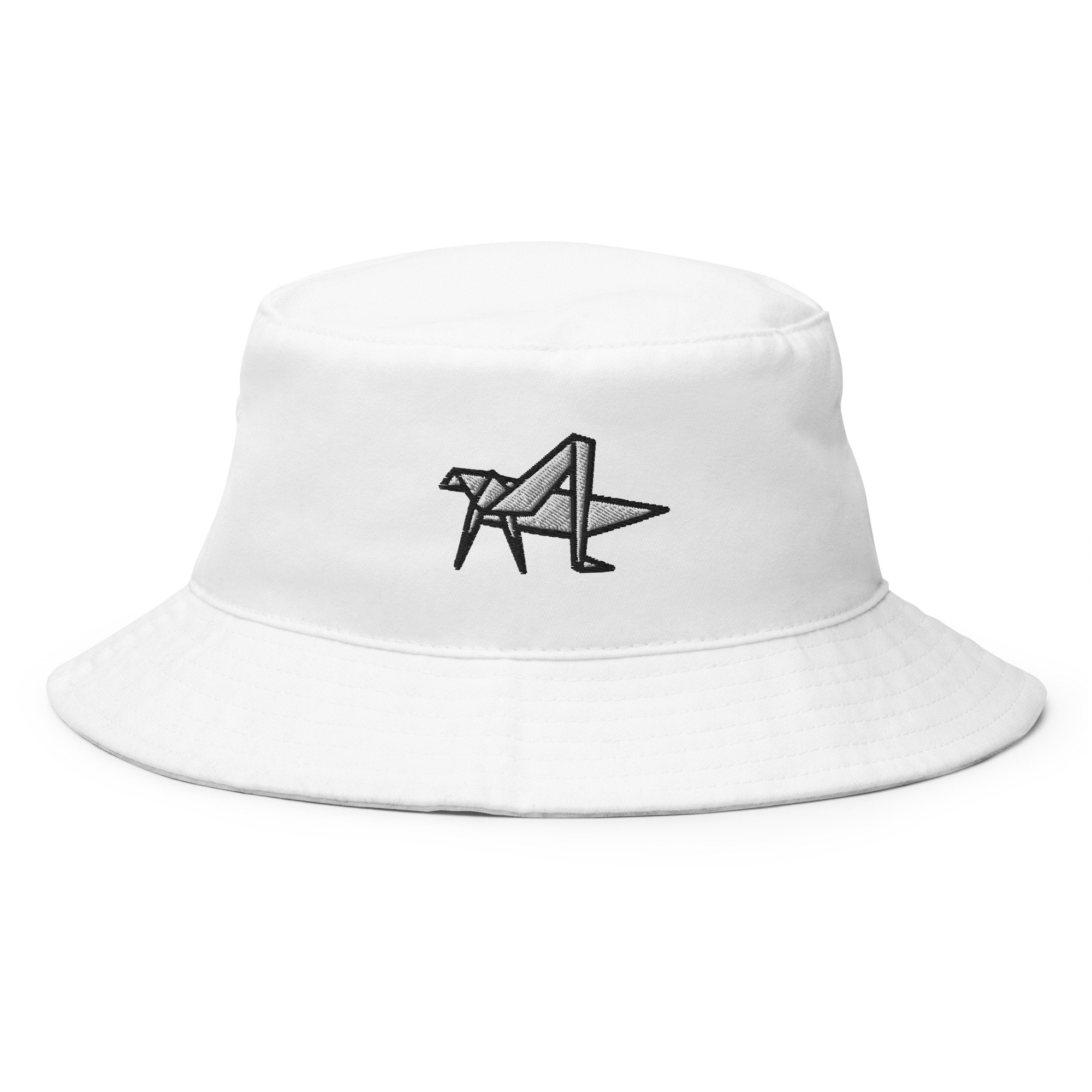 Origami Cricket Bucket Hat Embroidered 