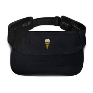 Eis bestickter Visor, Premium Sommer Visor, verstellbarer Strand Sonnenhut - mehrere Farben